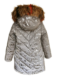 Зимове пальто з світловідбиваючої рефлективної тканини Gold zoloto 128 зріст 1053128, фото №5