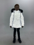 Зимова куртка Stars з світловідбиваючої рефлективної тканини 110 зріст 1060110, numer zdjęcia 9