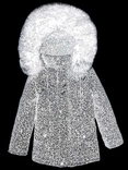 Зимова куртка Stars з світловідбиваючої рефлективної тканини 134 зріст 1060134, фото №3
