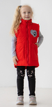 Дитяча куртка жилетка з світловідбиваючими елементами Nyusya червона 116 ріст 1061a116, фото №7