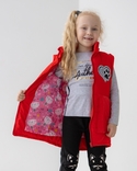 Дитяча куртка жилетка з світловідбиваючими елементами Nyusya червона 116 ріст 1061a116, numer zdjęcia 8
