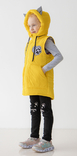 Дитяча куртка жилетка з світловідбиваючими елементами Nyusya жовта 110 ріст 1061b110, numer zdjęcia 6
