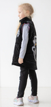 Дитяча куртка жилетка з світловідбиваючими елементами Nyusya чорна 104 ріст 1061c104, фото №7