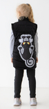 Дитяча куртка жилетка з світловідбиваючими елементами Nyusya чорна 116 ріст 1061c116, numer zdjęcia 6