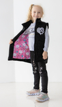 Дитяча куртка жилетка з світловідбиваючими елементами Nyusya чорна 116 ріст 1061c116, фото №8