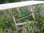 Дерев'яний розкладний стіл (1,25 х 0,75 м) 1078125, фото №4