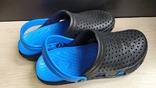 Мужские кроксы синие сабо "прогресс Crocs" с большими дырками для вентиляции 42р-р, фото №7