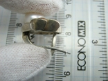 Серебряные Серьги Жемчуг 10 мм Английская Застежка 875 проба Серебро 585 Золото 151, фото №10