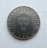 1984 Швеция 1 крона, фото №2