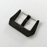 Бакля Застежка 22 мм для ремешка из нержавеющей стали с чёрным покрытием, фото №4