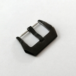 Бакля Застежка 22 мм для ремешка из нержавеющей стали с чёрным покрытием, фото №5
