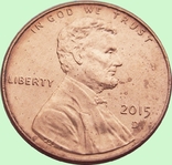 67.U.S. 1 cent, 2015 year Lincoln Cent Mondvor mark: "D" - Denver, photo number 3