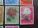 1960 г. Китай Хризантемы Гаш. 18 марок, фото №6