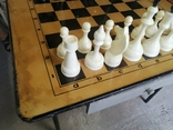 Стол-доска с шахматами и шашками, фото №5