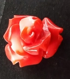 Коралл роза цветок круг 12мм, фото №4