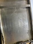 Портсигар серебро Германия 155 грамм гравировка 1924 годом, фото №13