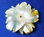 Перламутр белый цветок 35 мм, фото №5