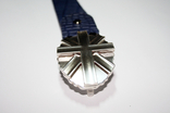 Ремень мужской синий Английский Флаг премиум качество Италия, фото №6