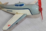 Самолёт ДОСААФ. Заводная игрушка СССР, фото №9
