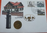 ГДР 5 марок 1988 АНЦ КПД Саксония Паравоз, фото №2