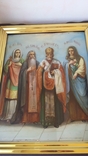 Икона большая св Мария св Василий св Николай св Евдокия, фото №3