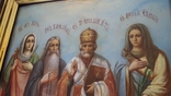 Икона большая св Мария св Василий св Николай св Евдокия, фото №7