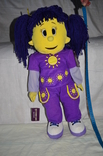 Игрушка большая мягкая Jim Jam Sunny Джим Джем и Санни сестра фиолетовые волосы солнечными, фото №3