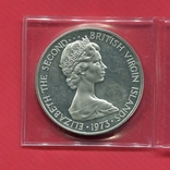 Виргинские о-ва 1 доллар 1973 серебро Птица, фото №3