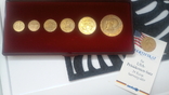 Набор позолоченных монет США 24 карат, фото №3