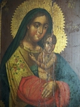 21Т25 Икона Дева Мария, Иисус Христос. Дерево, письмо. Размер 24*32*1,5 см, фото №5