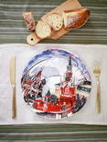 Тарелка ручная роспись "Московия Dream. Спасская башня, фото №4