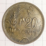 20 сенти, Литва, 1925г., фото №2