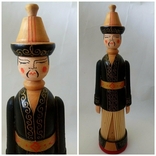 Монгол из Березки дерево сувенирная кукла фигурка СССР, фото №2
