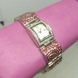 Quartz women's watches. Bracelet with enamel. On the go, photo number 5