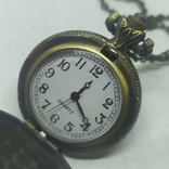 Кварцовий годинник - медальйон на ланцюжок Будди, фото №4