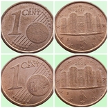 71.Italy two coins 1 euro cent, 2005 and 2017, photo number 2