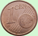 71.Italy two coins 1 euro cent, 2005 and 2017, photo number 5