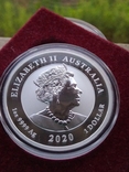 Австралия 1 доллар 2020г. Львы Леви Пикси Стражники серебро 999 пробы , 1 унция, фото №3