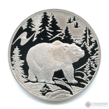 3 рубля, Медведь. 2009, "Животный мир стран ЕврАзЭС", сертификат, фото №5