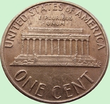 146.U.S. two coins 1 cent, 1980 Lincoln Cent Mondvor mark: "D" - Denver, photo number 6