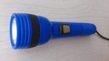 Фонарь на пальчиковых батарейках AA (R6)синий, фото №3