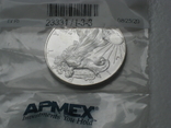 Доллар США 2008 Американский орёл Шагающая свобода, фото №7
