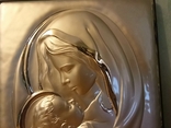 Икона Божией матери с младенцем. Серебро 925 проба. Италия. 40 на 33., фото №5