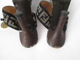 Босоножки черные на высоком каблуке шпильке летние модельные Б/У, фото №8