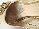 Б/У Босоножки женские закрытые с острым носком на каблуке Натуральная кожа MEDEA, фото №8