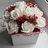 Мыльные цветы, букет из мыльных роз, композиция цветы из мыла, розы из мыла, фото №2