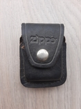 Зажигалка ZIPPO (аналог) в кожаном чехле, фото №4