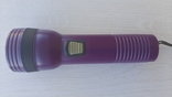 Фонарь на больших батарейках D (R20)фиолетовый, фото №2