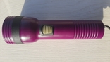 Фонарь на больших батарейках D (R20)фиолетовый, фото №3