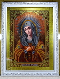 Икона "Умиление Пресвятой Богородицы" алмазная вышивка 30*40 см., фото №2